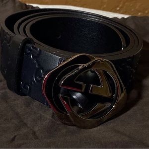Men’s Black Gucci Belt